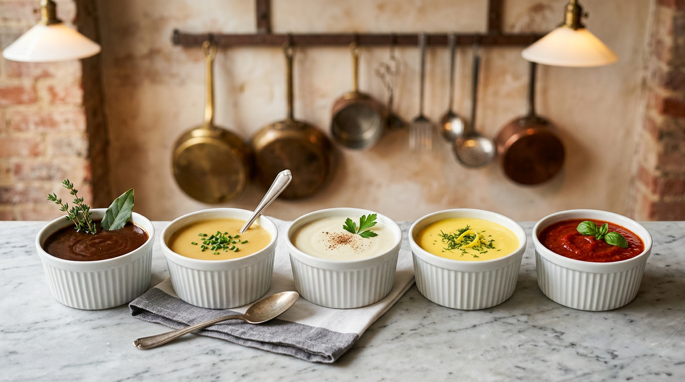Mastering the Five French Mother Sauces